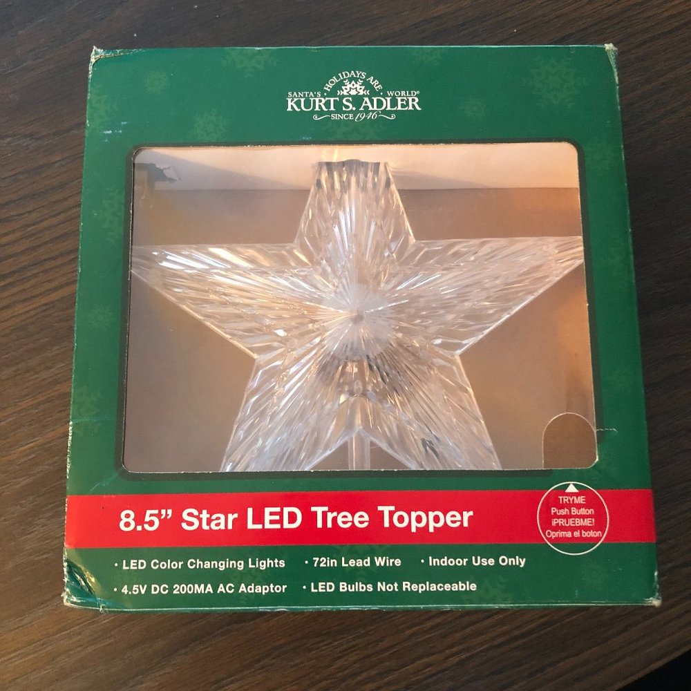 Kurt S. Adler 8.5" Lighted LED Tree Topper